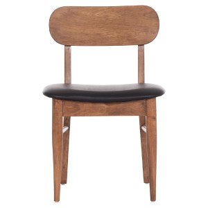 74897 KΑΡΕΚΛΑ ΤΡΑΠΕΖΑΡΙΑΣ SEKOR HM9945.03 ΚΑΡΥΔΙ RUBBERWOOD-ΜΑΥΡΟ PU 51x48x79Υεκ