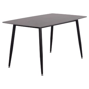74915 ΤΡΑΠΕΖΙ RAVEN HM18149.02 ΚΕΡΑΜΙΚΟ TOP ΑΝΘΡΑΚΙ ΜΑΡΜΑΡΟ-ΜΑΥΡΟ ΜΕΤΑΛΛΟ 140x80x74Υεκ.