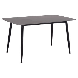 74915 ΤΡΑΠΕΖΙ RAVEN HM18149.02 ΚΕΡΑΜΙΚΟ TOP ΑΝΘΡΑΚΙ ΜΑΡΜΑΡΟ-ΜΑΥΡΟ ΜΕΤΑΛΛΟ 140x80x74Υεκ.