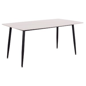 74921 ΤΡΑΠΕΖΙ RAVEN HM18150.01 ΚΕΡΑΜΙΚΟ TOP ΛΕΥΚΟ ΜΑΡΜΑΡΟ-ΜΑΥΡΟ ΜΕΤΑΛΛΟ 160x80x74Υεκ.