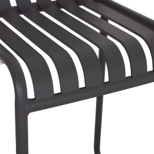 74932 ΣΚΑΜΠΟ ΜΠΑΡ ΑΛΟΥΜΙΝΙΟΥ RACHEL HM6341.01 ΓΚΡΙ 47x56,5x98,5Υεκ.