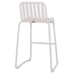 74933 ΣΚΑΜΠΟ ΜΠΑΡ ΑΛΟΥΜΙΝΙΟΥ RACHEL HM6341.02 ΛΕΥΚΟ 47x56,5x98,5Υεκ.