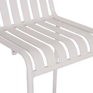 74933 ΣΚΑΜΠΟ ΜΠΑΡ ΑΛΟΥΜΙΝΙΟΥ RACHEL HM6341.02 ΛΕΥΚΟ 47x56,5x98,5Υεκ.