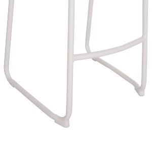 74933 ΣΚΑΜΠΟ ΜΠΑΡ ΑΛΟΥΜΙΝΙΟΥ RACHEL HM6341.02 ΛΕΥΚΟ 47x56,5x98,5Υεκ.