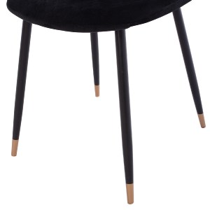 74954 ΣΕΤ ΤΡΑΠΕΖΑΡΙΑΣ 5ΤΜΧ BROLIN HM21191 MDF TOP-ΜΕΤΑΛΛΙΚΑ ΠΟΔΙΑ-ΒΕΛΟΥΔΟ--ΜΑΥΡΟ