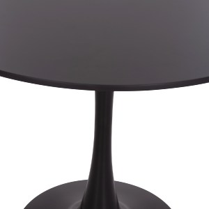 74954 ΣΕΤ ΤΡΑΠΕΖΑΡΙΑΣ 5ΤΜΧ BROLIN HM21191 MDF TOP-ΜΕΤΑΛΛΙΚΑ ΠΟΔΙΑ-ΒΕΛΟΥΔΟ--ΜΑΥΡΟ