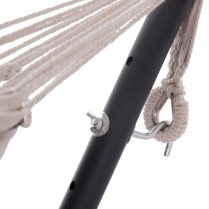 74962 ΑΙΩΡΑ CRAVE HM6304.03 ΑΝΘΡΑΚΙ ΜΕΤΑΛ. ΣΚΕΛΕΤΟΣ--ΜΠΛΕ ΠΑΝΙ ΜΕ ΛΕΥΚΗ ΡΙΓΑ 265x93x105Υεκ