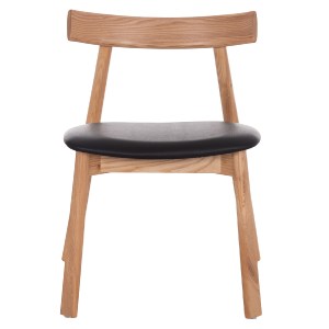74976 KΑΡΕΚΛΑ ΤΡΑΠΕΖΑΡΙΑΣ SEKAN HM18245.04 RUBBERWOOD-ΜΑΥΡΟ PU 60x54x72Υεκ