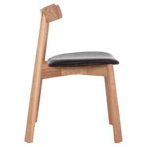 74976 KΑΡΕΚΛΑ ΤΡΑΠΕΖΑΡΙΑΣ SEKAN HM18245.04 RUBBERWOOD-ΜΑΥΡΟ PU 60x54x72Υεκ