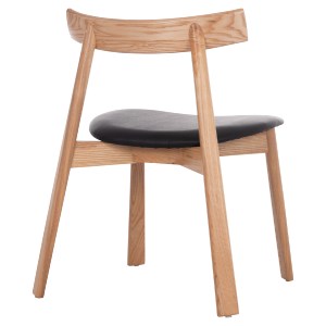 74976 KΑΡΕΚΛΑ ΤΡΑΠΕΖΑΡΙΑΣ SEKAN HM18245.04 RUBBERWOOD-ΜΑΥΡΟ PU 60x54x72Υεκ