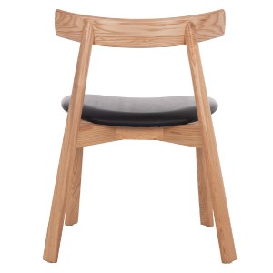 74976 KΑΡΕΚΛΑ ΤΡΑΠΕΖΑΡΙΑΣ SEKAN HM18245.04 RUBBERWOOD-ΜΑΥΡΟ PU 60x54x72Υεκ
