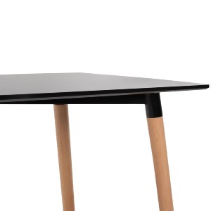 75022 ΣΕΤ ΤΡΑΠΕΖΑΡΙΑΣ 5ΤΜΧ ARIADNE HM21174 MDF TOP & ΠΟΛΥΠΡΟΠΥΛΕΝΙΟ ΣΕ ΜΑΥΡΟ