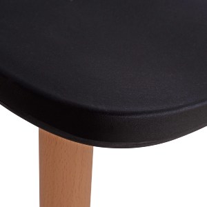 75025 ΣΕΤ ΤΡΑΠΕΖΑΡΙΑΣ 5ΤΜΧ MINIMAL HM21178 MDF TOP ΣΕ ΜΑΥΡΟ-ΣΚΕΛΕΤΟΣ ΣΕ ΦΥΣΙΚΟ ΞΥΛΟΥ
