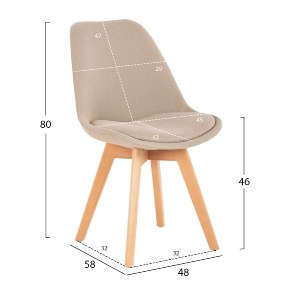 75026 ΣΕΤ ΤΡΑΠΕΖΑΡΙΑΣ 5ΤΜΧ VEGAS HM21180 MDF TOP ΣΕ ΦΥΣΙΚΟ--ΥΦΑΣΜΑ ΜΠΕΖ