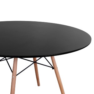 75031 ΣΕΤ ΤΡΑΠΕΖΑΡΙΑΣ 5ΤΜΧ MAGGIE HM21187 MDF TOP & ΠΟΛΥΠΡΟΠΥΛΕΝΙΟ ΣΕ ΜΑΥΡΟ ΧΡΩΜΑ
