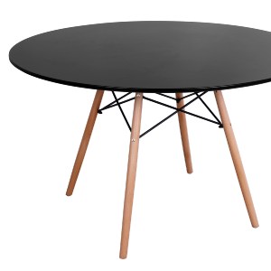75031 ΣΕΤ ΤΡΑΠΕΖΑΡΙΑΣ 5ΤΜΧ MAGGIE HM21187 MDF TOP & ΠΟΛΥΠΡΟΠΥΛΕΝΙΟ ΣΕ ΜΑΥΡΟ ΧΡΩΜΑ