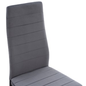 75032 ΣΕΤ ΤΡΑΠΕΖΑΡΙΑΣ 5ΤΜΧ LADY HM21199.01 ΓΥΑΛΙ--ΜΕΤΑΛΛΟ ΣΕ ΜΑΥΡΟ & ΒΕΛΟΥΔΟ ΓΚΡΙ