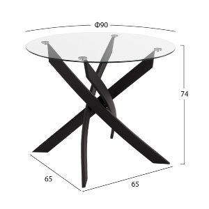 75034 ΣΕΤ ΤΡΑΠΕΖΑΡΙΑΣ 5ΤΜΧ LADY HM21199.03 ΓΥΑΛΙ--ΜΕΤΑΛΛΟ ΣΕ ΜΑΥΡΟ & ΒΕΛΟΥΔΟ ΚΥΠΑΡΙΣΣΙ