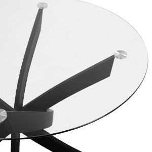 75035 ΣΕΤ ΤΡΑΠΕΖΑΡΙΑΣ 5ΤΜΧ LADY HM21199.04 ΓΥΑΛΙ--ΜΕΤΑΛΛΟ & ΒΕΛΟΥΔΟ ΣΕ ΜΑΥΡΟ