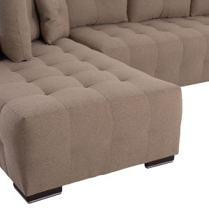 75038 ΓΩΝΙΑΚΟΣ ΚΑΝΑΠΕΣ-ΚΡΕΒΑΤΙ ΜΕ ΑΠΟΘ.ΧΩΡΟ TRENDSTON HM3302.03L ΜΠΕΖ ΥΦΑΣΜΑ 298x177x95Υεκ