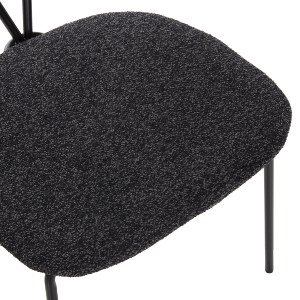 75045 ΣΕΤ ΤΡΑΠΕΖΑΡΙΑΣ 5ΤΜΧ BROLIN HM21200 MDF TOP & ΜΕΤΑΛΛΟ ΜΑΥΡΟ-ΣΚΟΥΡΟ ΓΚΡΙ ΥΦΑΣΜΑ