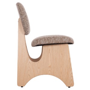 75052 ΚΑΡΕΚΛΑ ΤΡΑΠΕΖΑΡΙΑΣ BELLISI HM18248.01 ΚΑΦΕ ΥΦΑΣΜΑ-PLYWOOD ΧΡΩΜΑ ΔΡΥΟΣ 53x56x78Υεκ.