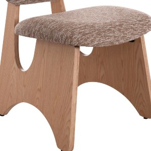 75052 ΚΑΡΕΚΛΑ ΤΡΑΠΕΖΑΡΙΑΣ BELLISI HM18248.01 ΚΑΦΕ ΥΦΑΣΜΑ-PLYWOOD ΧΡΩΜΑ ΔΡΥΟΣ 53x56x78Υεκ.