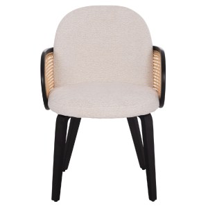 75058 ΠΟΛΥΘΡΟΝΑ ΤΡΑΠΕΖΑΡΙΑΣ BECKER HM18246.02 PLYWOOD ΜΑΥΡΟ--ΕΚΡΟΥ ΥΦΑΣΜΑ 54x62x79Υεκ.
