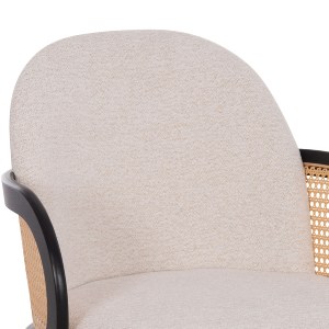 75058 ΠΟΛΥΘΡΟΝΑ ΤΡΑΠΕΖΑΡΙΑΣ BECKER HM18246.02 PLYWOOD ΜΑΥΡΟ--ΕΚΡΟΥ ΥΦΑΣΜΑ 54x62x79Υεκ.
