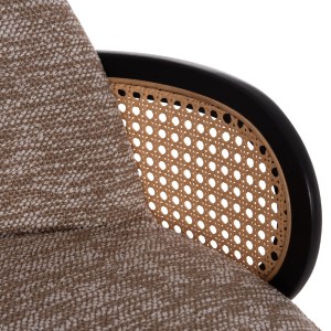 75065 ΣΚΑΜΠΟ ΜΠΑΡ ΠΕΡΙΣΤΡΕΦΟΜΕΝΟ BECKER HM18251.03 PLYWOOD ΜΑΥΡΟ--ΚΑΦΕ ΥΦΑΣΜΑ 50x52x100Υ
