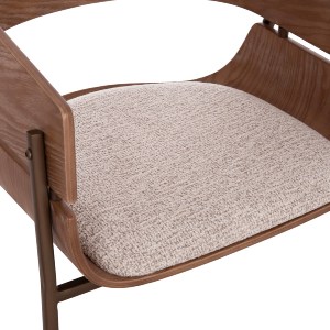 75066 ΠΟΛΥΘΡΟΝΑ KRILL HM18254.01 PLYWOOD ΣΕ WHITEWASH--ΜΕΤΑΛΛΟ ΣΕ ΧΑΛΚΙΝΟ 55,5x55x72Υεκ.