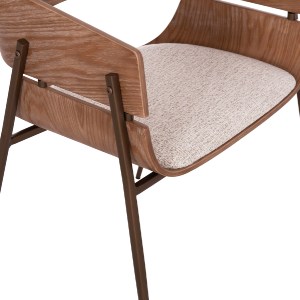 75066 ΠΟΛΥΘΡΟΝΑ KRILL HM18254.01 PLYWOOD ΣΕ WHITEWASH--ΜΕΤΑΛΛΟ ΣΕ ΧΑΛΚΙΝΟ 55,5x55x72Υεκ.