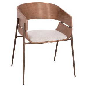 75066 ΠΟΛΥΘΡΟΝΑ KRILL HM18254.01 PLYWOOD ΣΕ WHITEWASH--ΜΕΤΑΛΛΟ ΣΕ ΧΑΛΚΙΝΟ 55,5x55x72Υεκ.