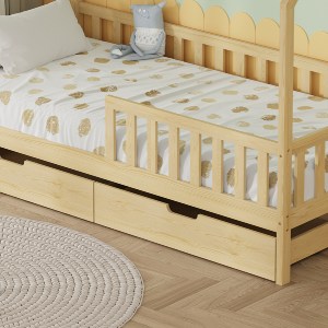 75071 ΚΡΕΒΑΤΙ ΠΑΙΔΙΚΟ ΜΕ ΣΥΡΤΑΡΙΑ PHYLLIS HM724.01 τ.MONTESSORI ΦΥΣΙΚΟ 196x97x161Υεκ.