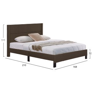 75103 ΚΡΕΒΑΤΙ TRILLOP HM666.13 ΚΑΦΕ ΥΦΑΣΜΑ ΓΙΑ ΣΤΡΩΜΑ 160X200εκ.