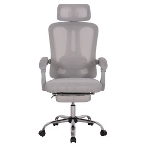 75134 ΚΑΡΕΚΛΑ ΓΡΑΦΕΙΟΥ BARNET HM18258.02 ΓΚΡΙ MESH-ΓΚΡΙ ΣΚΕΛΕΤΟΣ NYLON 61x62x123Υ