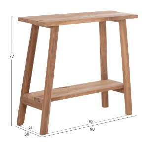 75149 ΚΟΝΣΟΛΑ TALIBER HM18256 ΞΥΛΟ TEAK ΣΕ ΦΥΣΙΚΟ ΧΡΩΜΑ 90x30x77Υεκ.
