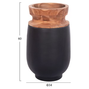 75193 ΔΙΑΚΟΣΜΗΤΙΚΑ ΒΑΖΑ ΔΑΠΕΔΟΥ 2ΤΜΧ LINTER HM21140.01 FIBER CEMENT ΜΑΥΡΟ-ΞΥΛΟ ΤΕΑΚ 47Υ & 60Υεκ