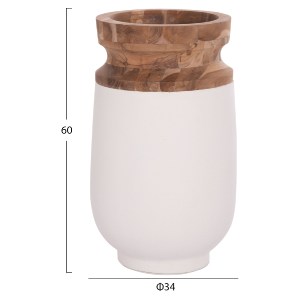 75194 ΔΙΑΚΟΣΜΗΤΙΚΑ ΒΑΖΑ ΔΑΠΕΔΟΥ 2ΤΜΧ LINTER HM21140.02 FIBER CEMENT ΛΕΥΚΟ-ΞΥΛΟ ΤΕΑΚ 47Υ & 60Υεκ