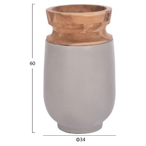 75195 ΔΙΑΚΟΣΜΗΤΙΚΑ ΒΑΖΑ ΔΑΠΕΔΟΥ 2ΤΜΧ LINTER HM21140.03 FIBER CEMENT ΓΚΡΙ-ΞΥΛΟ ΤΕΑΚ 47Υ & 60Υεκ