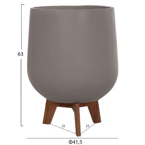 75205 ΣΕΤ 3 ΓΛΑΣΤΡΕΣ ΜΕ ΞΥΛΙΝΕΣ ΒΑΣΕΙΣ TRYLL HM4681.03 FIBER CEMENT--ΓΚΡΙ