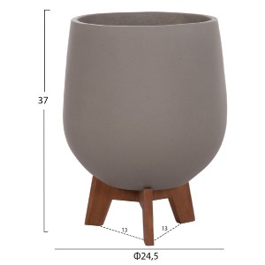 75205 ΣΕΤ 3 ΓΛΑΣΤΡΕΣ ΜΕ ΞΥΛΙΝΕΣ ΒΑΣΕΙΣ TRYLL HM4681.03 FIBER CEMENT--ΓΚΡΙ