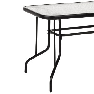 75209 ΣΕΤ ΤΡΑΠΕΖΑΡΙΑΣ 5ΤΜΧ ADAM HM21219.01 ΚΑΡΕΚΛΕΣ ΜΕΤΑΛΛΙΚΕΣ & ΤΡΑΠΕΖΙ 110x60 ΜΑΥΡΟ