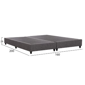 75217 ΥΠΟΣΤΡΩΜΑ/ΚΡΕΒΑΤΙ KING-SIZE SIGGY HM21218 ΓΚΡΙ ΥΦΑΣΜΑ--ΓΙΑ 180x200εκ.