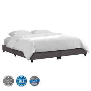 75217 ΥΠΟΣΤΡΩΜΑ/ΚΡΕΒΑΤΙ KING-SIZE SIGGY HM21218 ΓΚΡΙ ΥΦΑΣΜΑ--ΓΙΑ 180x200εκ.