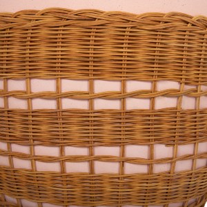 75234 ΒΟΗΘΗΤΙΚΟ ΤΡΑΠΕΖΙ VILHENA HM18166 FIBER CEMENT ΡΟΖ-RATTAN ΦΥΣΙΚΟ Φ44.5x45Υεκ.