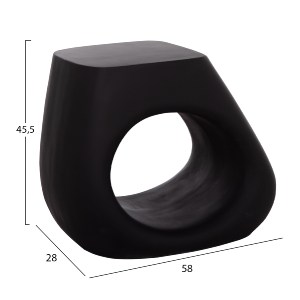 75236 ΣΚΑΜΠΟ ΣΑΛΟΝΙΟΥ LANS HM4691.01 FIBER CEMENT ΣΕ ΜΑΥΡΟ--58x28x45.5Υεκ.