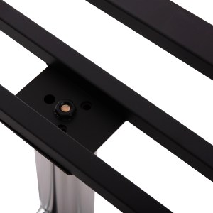 75240 ΒΑΣΗ ΤΡΑΠΕΖΙΟΥ ΜΕΤΑΛΛΙΚΗ ΔΙΠΛΗ HM461.13 ΧΡΩΜΙΟΥ ΜΕ ΡΕΓΟΥΛΑΤΟΡΟΥΣ 100x60x73Υεκ.