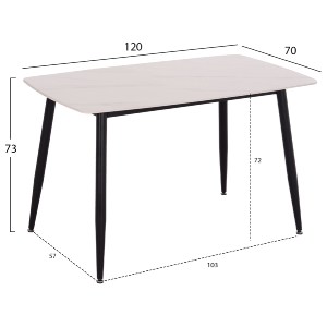 75248 ΣΕΤ ΤΡΑΠΕΖΑΡΙΑΣ 5ΤΜΧ RAVEN HM21067.01 ΚΕΡΑΜΙΚΟ TOP ΛΕΥΚΟ ΜΑΡΜΑΡΟ--ΜΕΤΑΛΛΟ