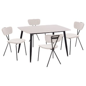 75248 ΣΕΤ ΤΡΑΠΕΖΑΡΙΑΣ 5ΤΜΧ RAVEN HM21067.01 ΚΕΡΑΜΙΚΟ TOP ΛΕΥΚΟ ΜΑΡΜΑΡΟ--ΜΕΤΑΛΛΟ